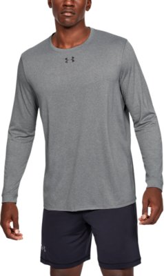 Under Armour Mens UA Locker 2.0 Long Sleeve Shirt XX-Large, Black-Metallic Silver 